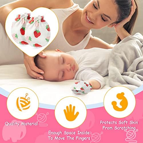 Geyoga 40-Pair Soft Mittens for Babies No Scratches Cute Design