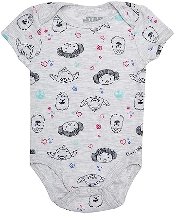 Star Wars Baby Girls Bodysuit Collection 5-Pack