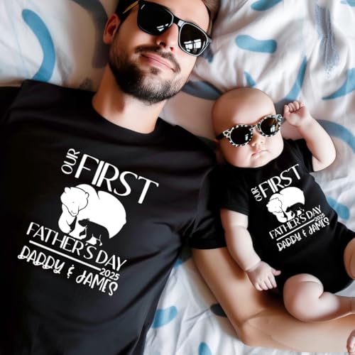 First Fathers Day Shirts for Dad Child