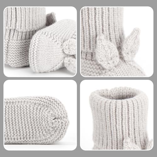 Loyfoky Baby Booties - Soft Stretchy Warm Perfect for Newborns and Walkers