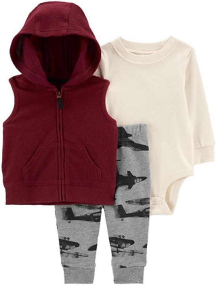 Carters Baby Boys Plaid Vest Set