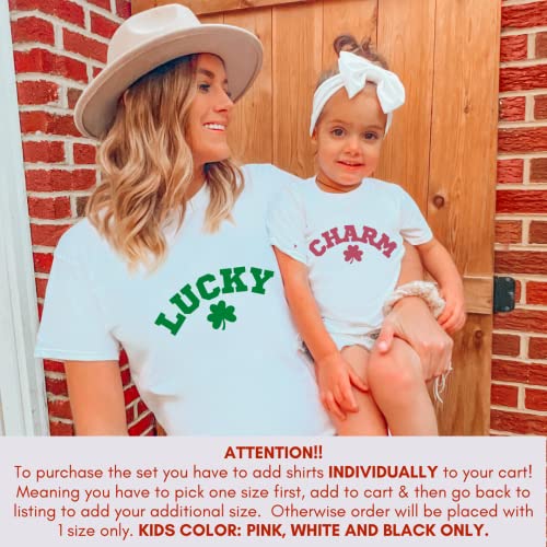 St Patricks Day Mommy Me Luck Charm Shirt