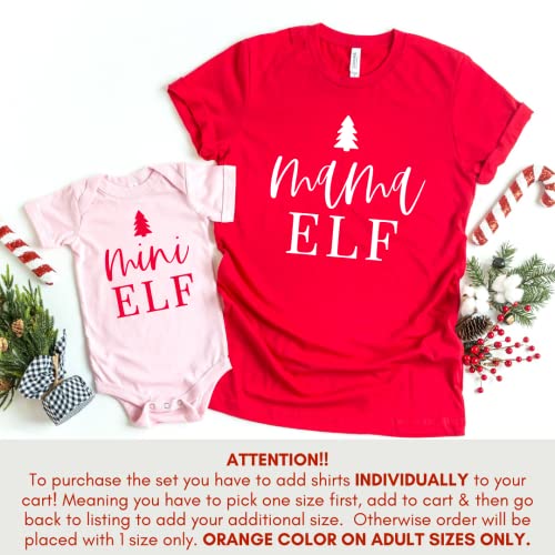 Handmade Christmas Matching Mommy Me Shirts Held in TX USA for 2021