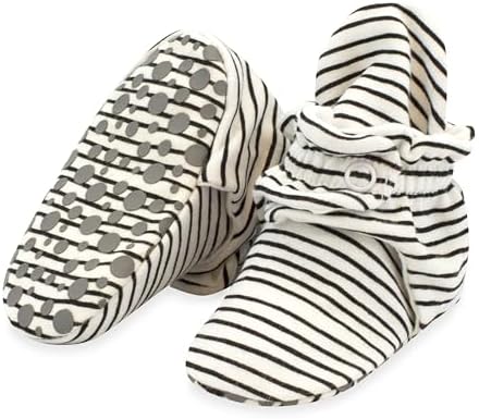 Zutano Unisex Organic Cotton Baby Booties With Gripper Soles -- Gripper