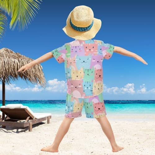 Visesunny Boys Hawaiian Outfit