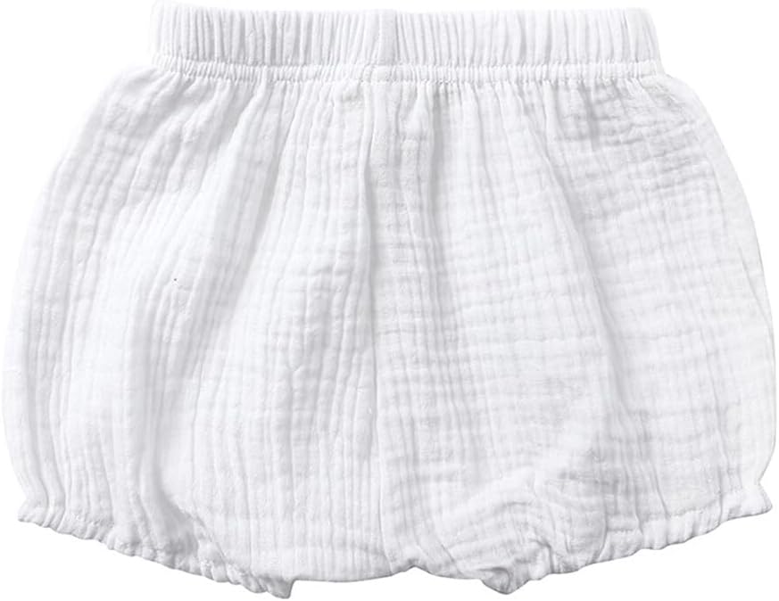 Super soft cotton linen unisex bloomers for babies