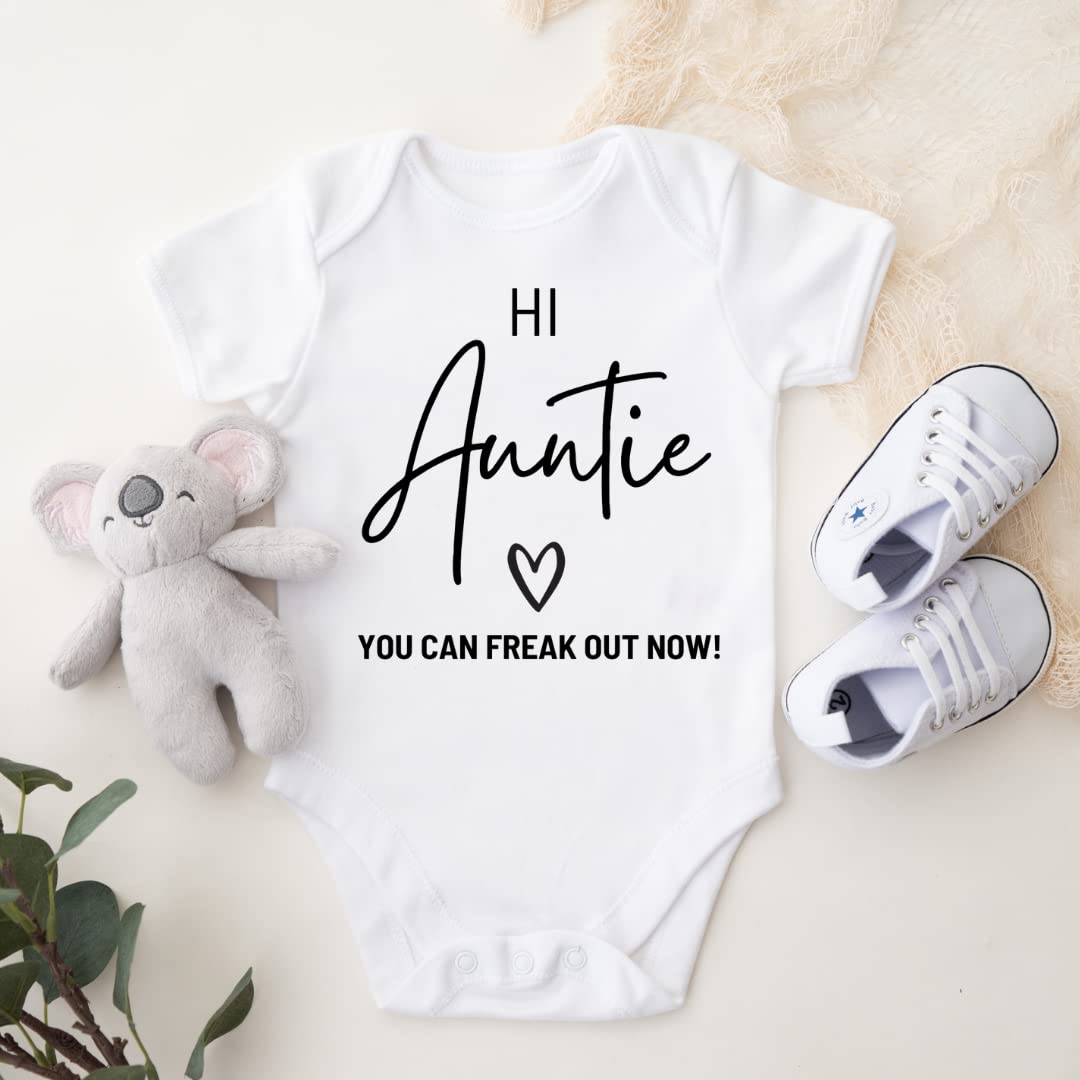 Hi Auntie Baby Announcement Onesie