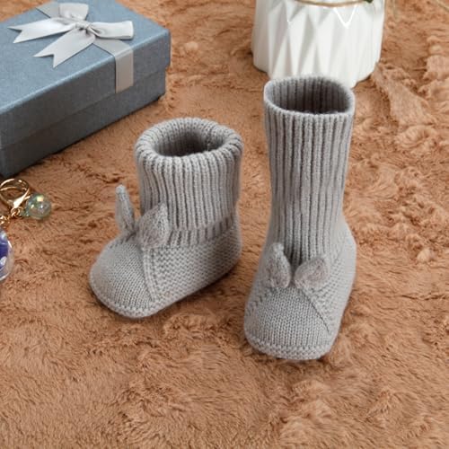 Loyfoky Baby Booties - Soft Stretchy Warm Perfect for Newborns and Walkers