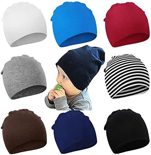 DRESHOW BQUBO 8 Pack Baby Beanie Hat