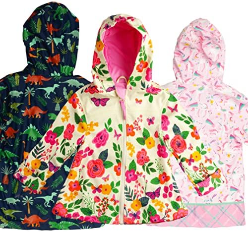 Stephen Joseph Unisex Child Raincoat Charcoal Floral 4-5T US