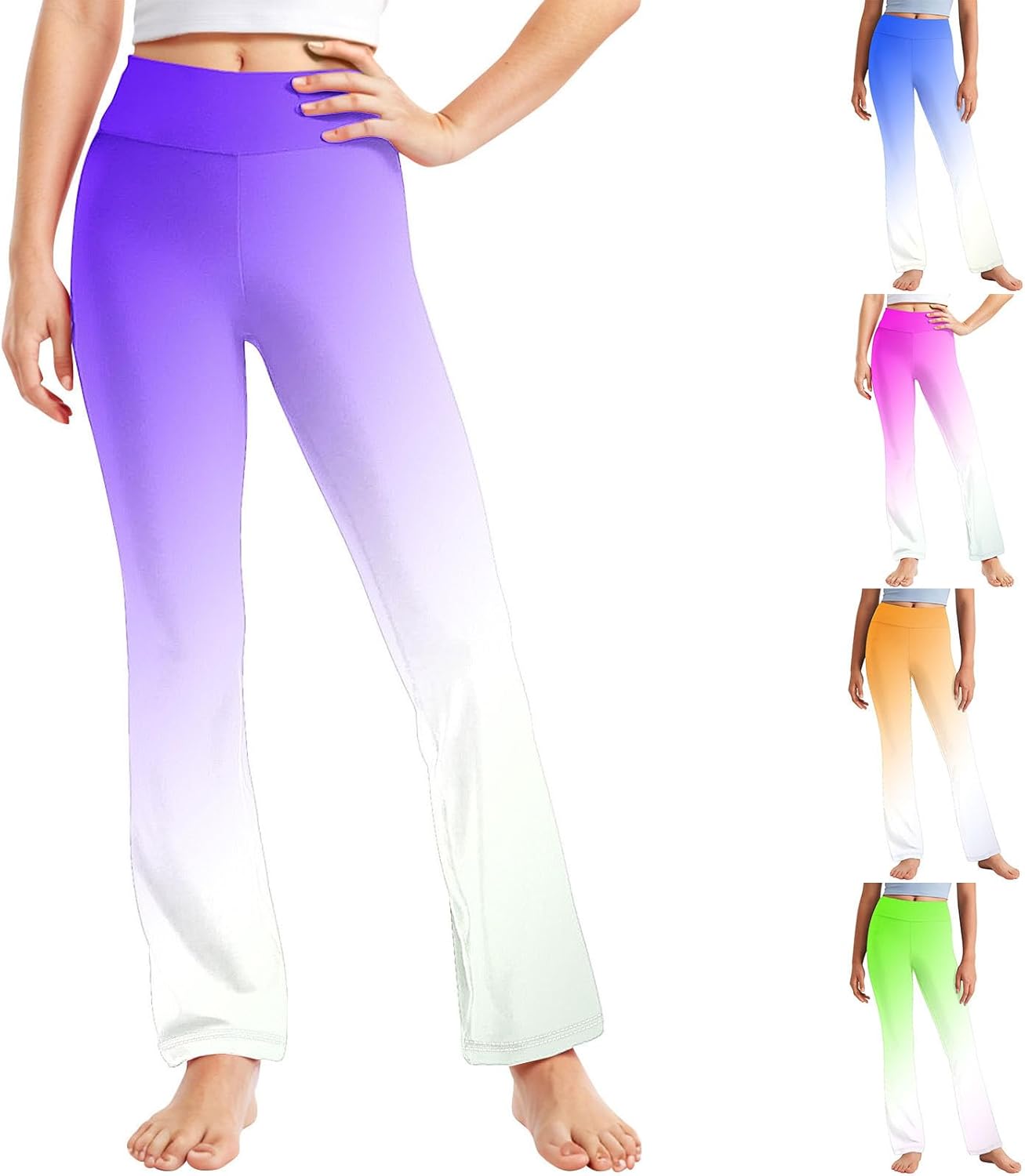 VIBRANT Gradient Straight-Line Leggings for Toddler Girls 2-13 Years