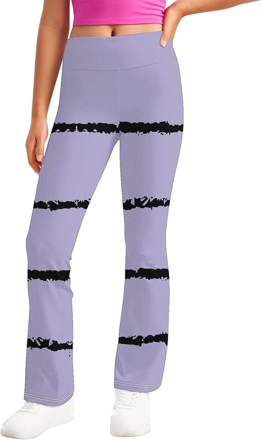 Striped Comfort Yoga Pants for Kids 2-13 High Waisted