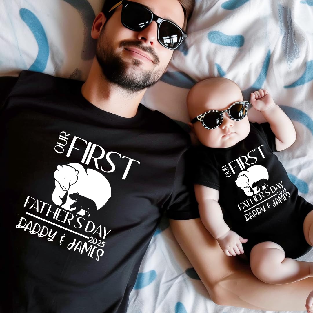 First Fathers Day Shirts for Dad Child