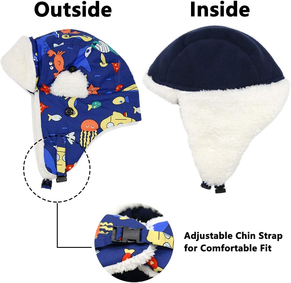 Sherpa Lined Baby Trapper Hat