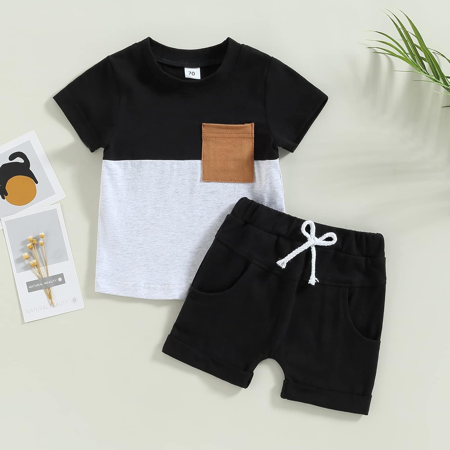 Rtnnsbbfcm Newborn Summer Clothes 2Pcs Casual Outfit