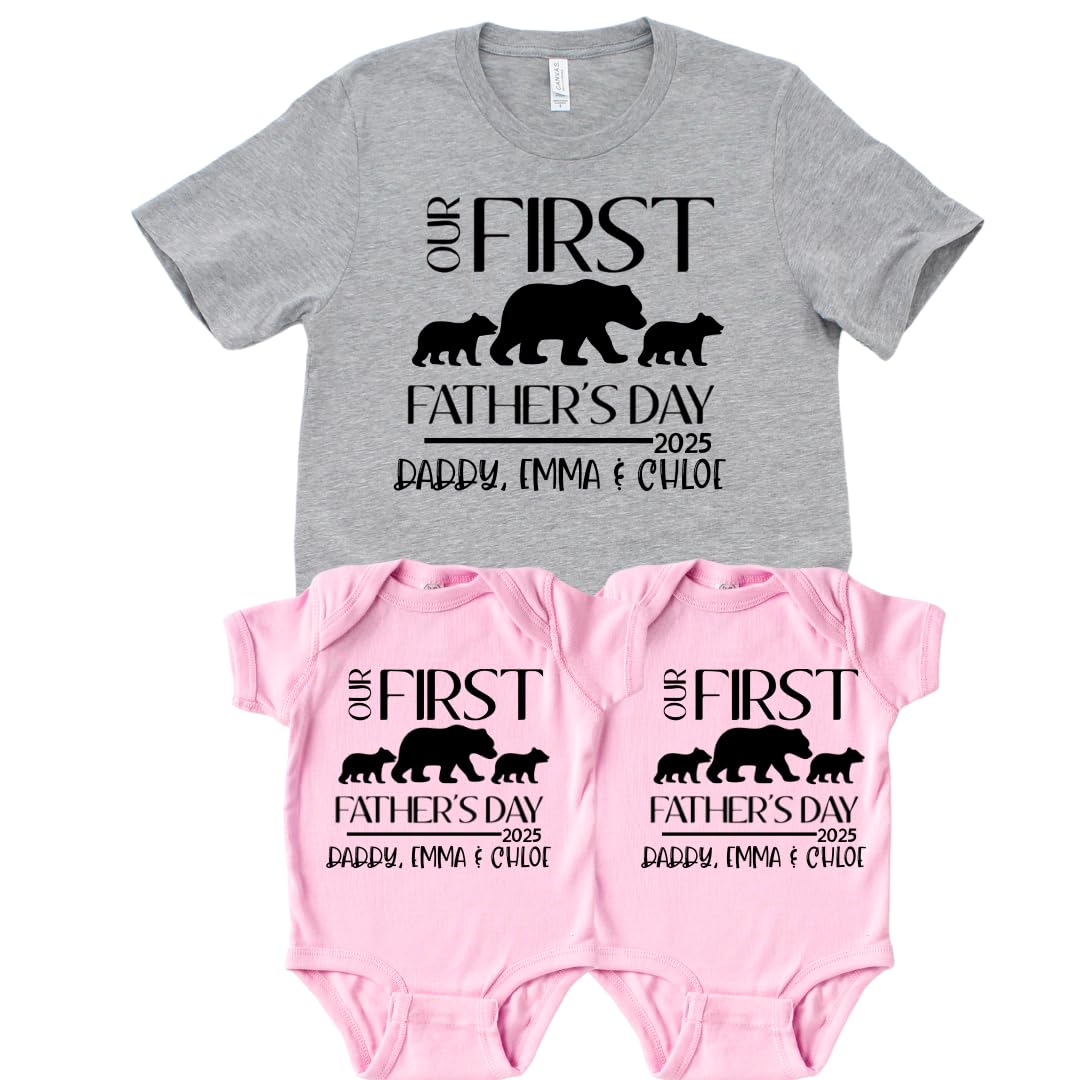 First Fathers Day Shirts for New Dad Baby