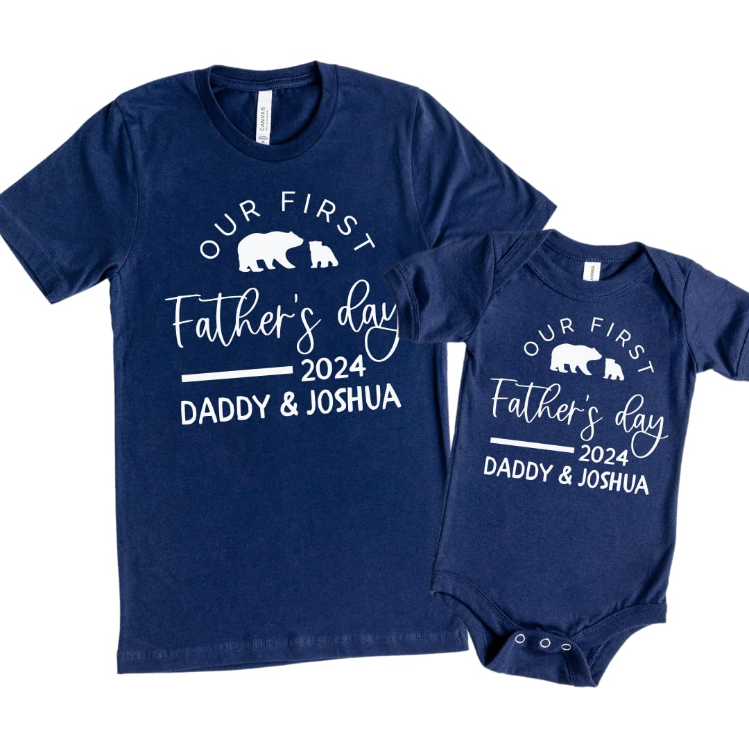 Personalized Fathers Day Dad Baby Matching