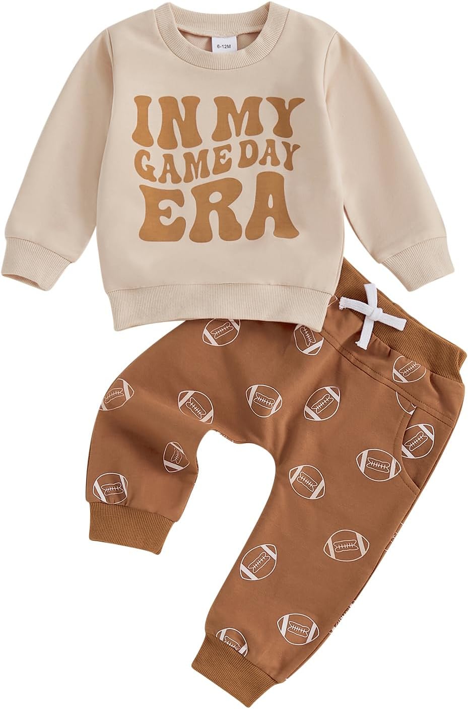Football Fun Toddler Boy Outfit Game Day Set