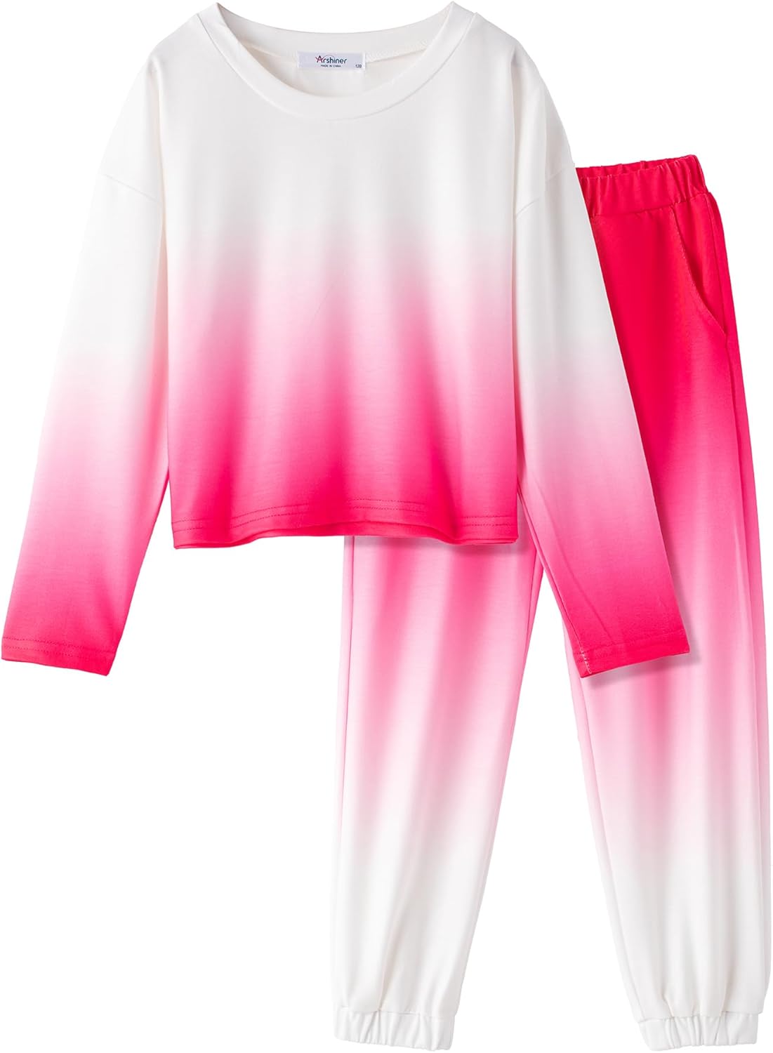 Arshiner Tie Dye Girls Outfit Set - Soft comfy for girls