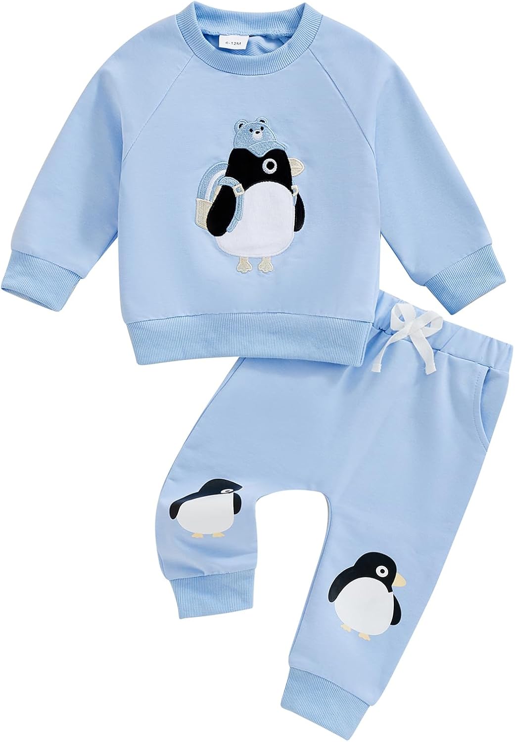 Adorable Penguin Embroidered Childs Perfect Fit