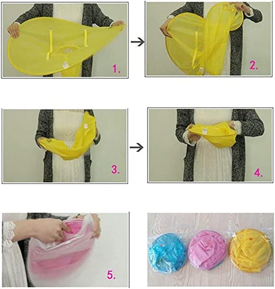 Cartoon Duck Waterproof Raincoat Umbrella Hat for Kids Durable and Waterproof