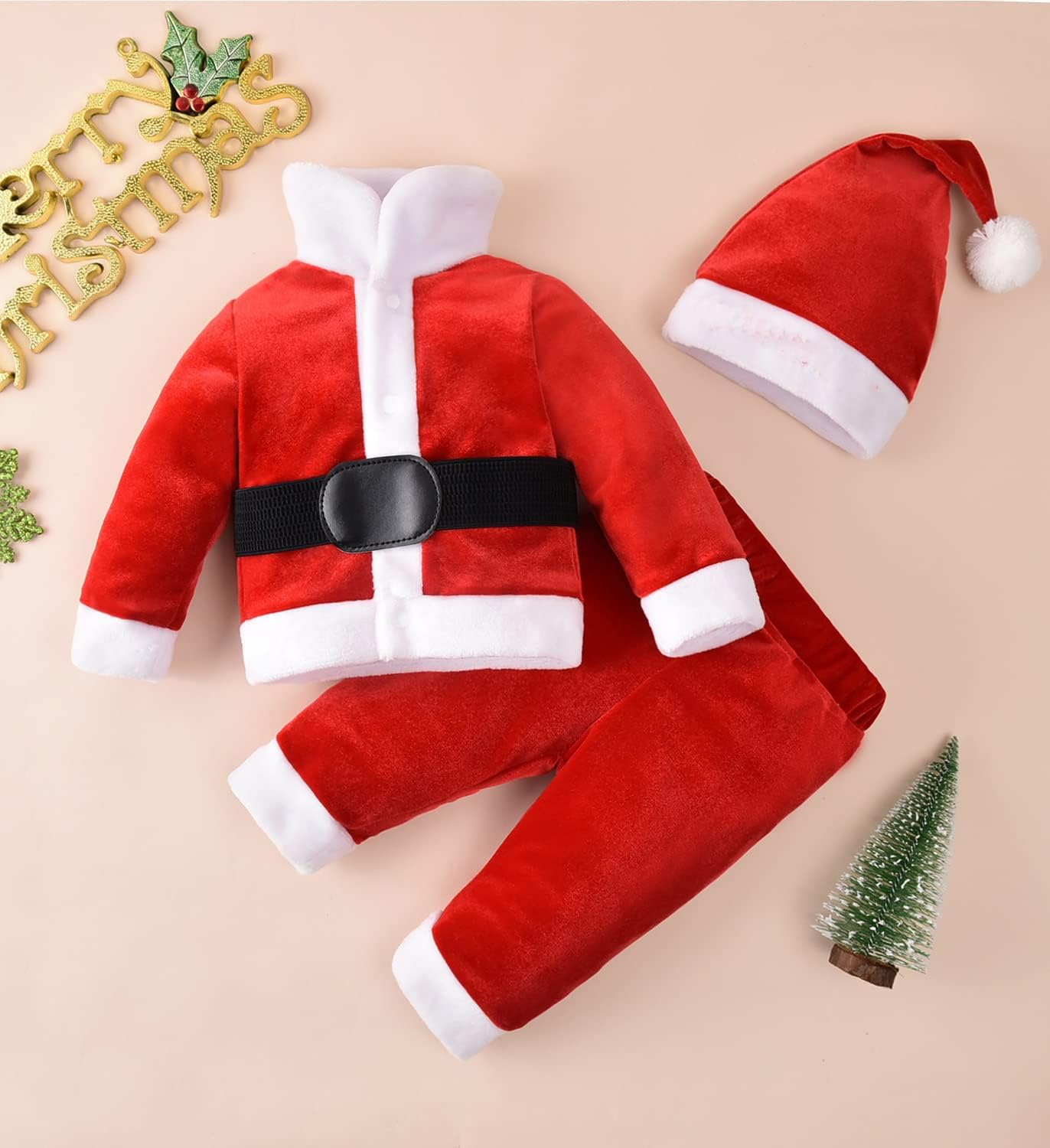 Minifeiko Baby Christmas Complete Clothing Set for Boys