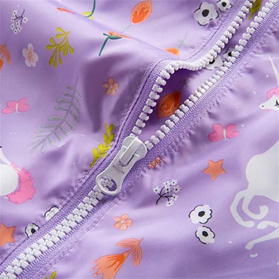 Kids Lightweight Water-Resistant Rain Jackets for Outdoor Use