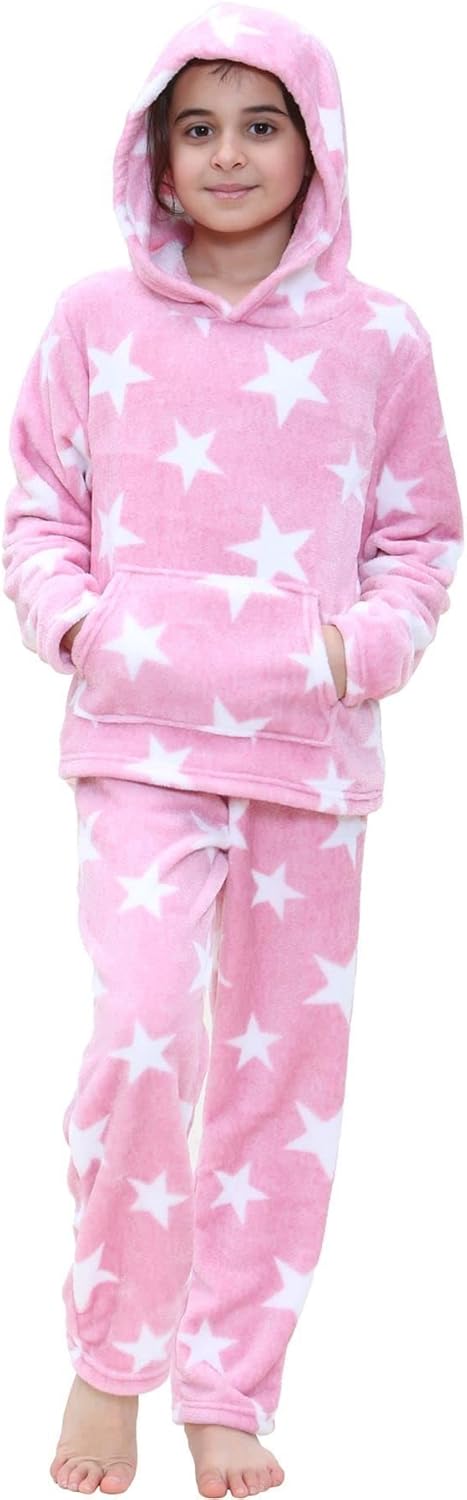 A2Z 4 Kids Girls Stars Print Pajama Set Soft Cozy and Stylishsets