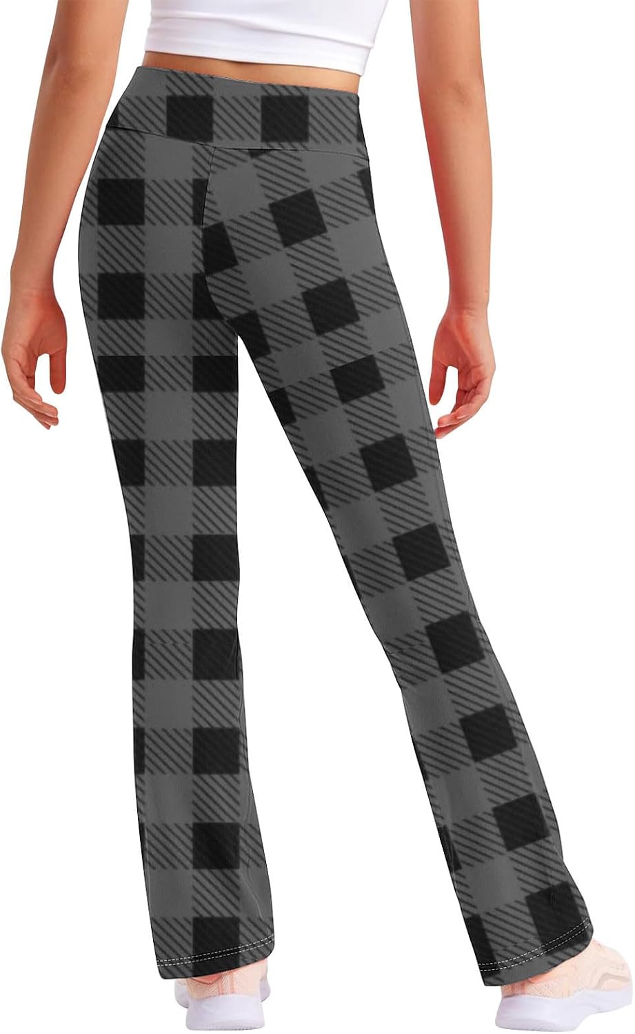 Plaid Pops Yoga Pants for Kids