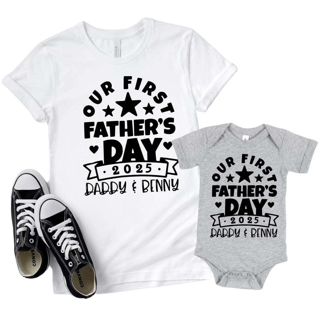 Customized Fathers Day Outfit Baby Bodysuit