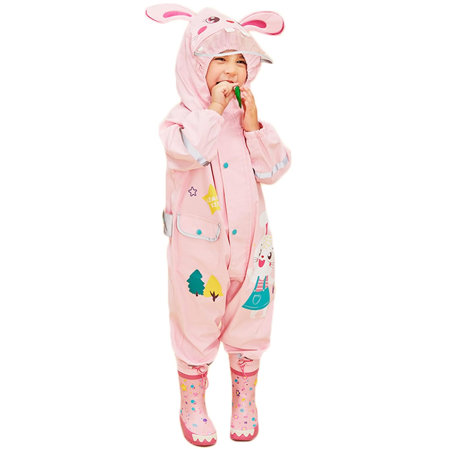 Fewlby Toddler Cartoon Rabbit Lightweight Waterproof Shade Pro
