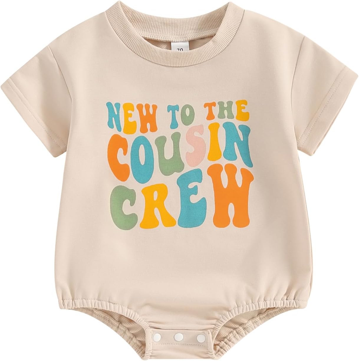Newborn Baby Girl Boy Short Sleeve Romper with Cousin Design