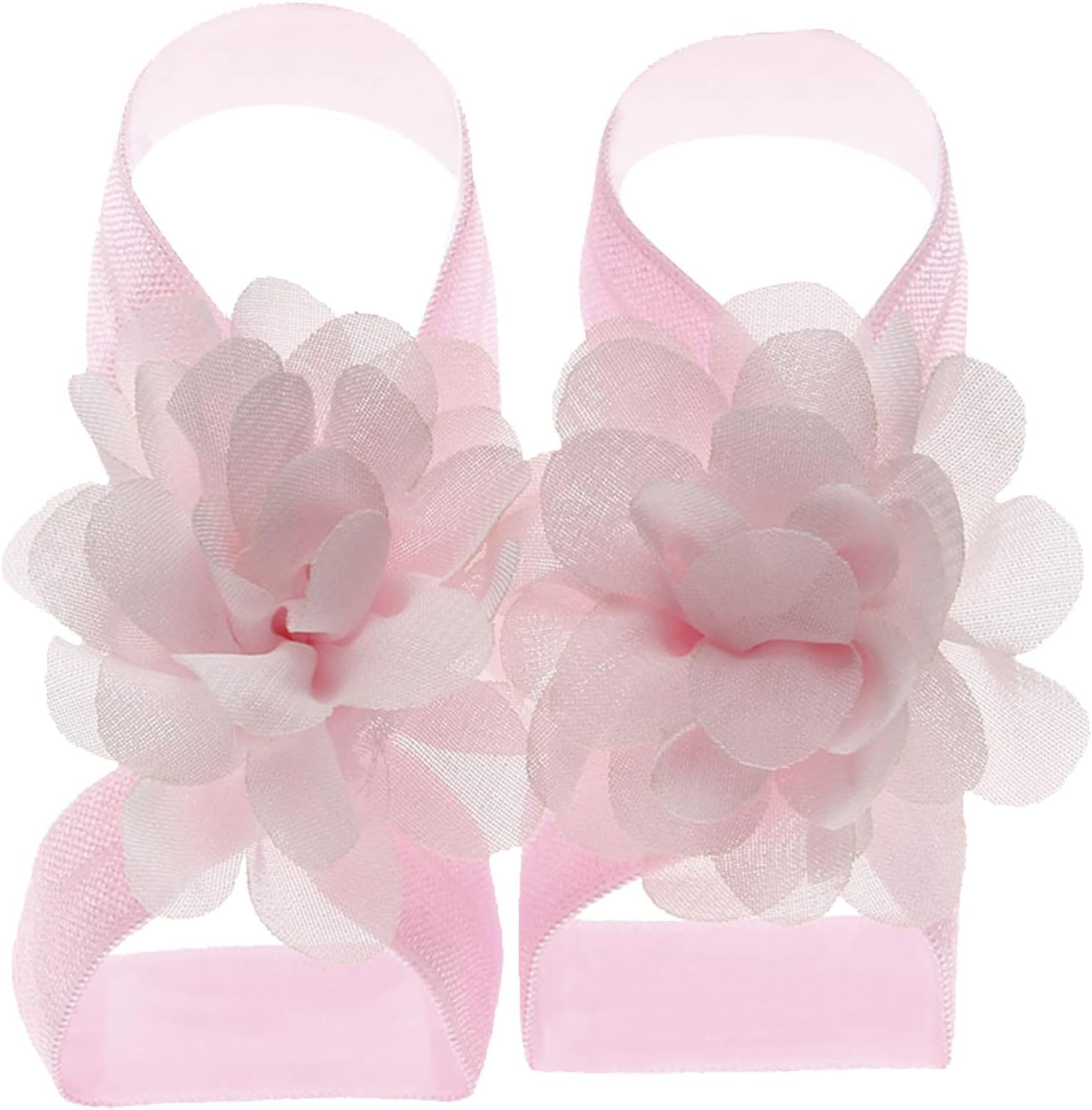 Floral Design-registered Barefoot Sandals for Babies 22 Pairs