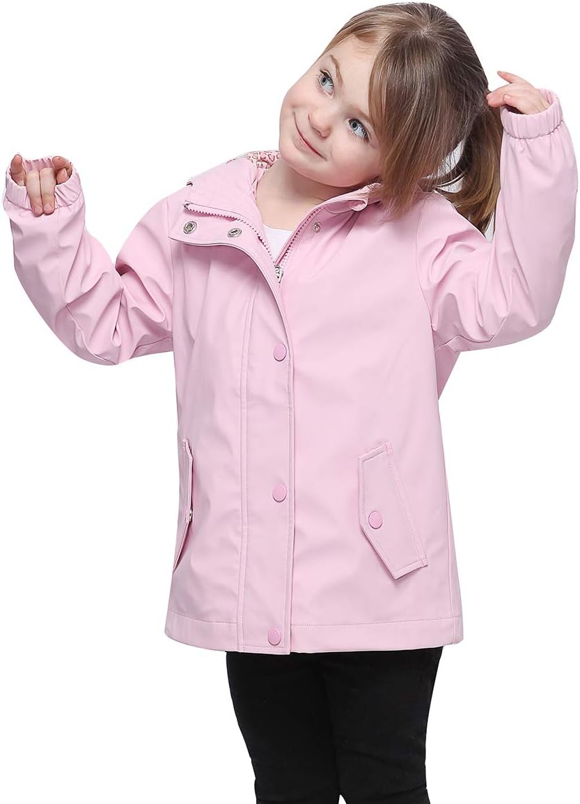 RokkaRolla Girls Waterproof Rain Jacket