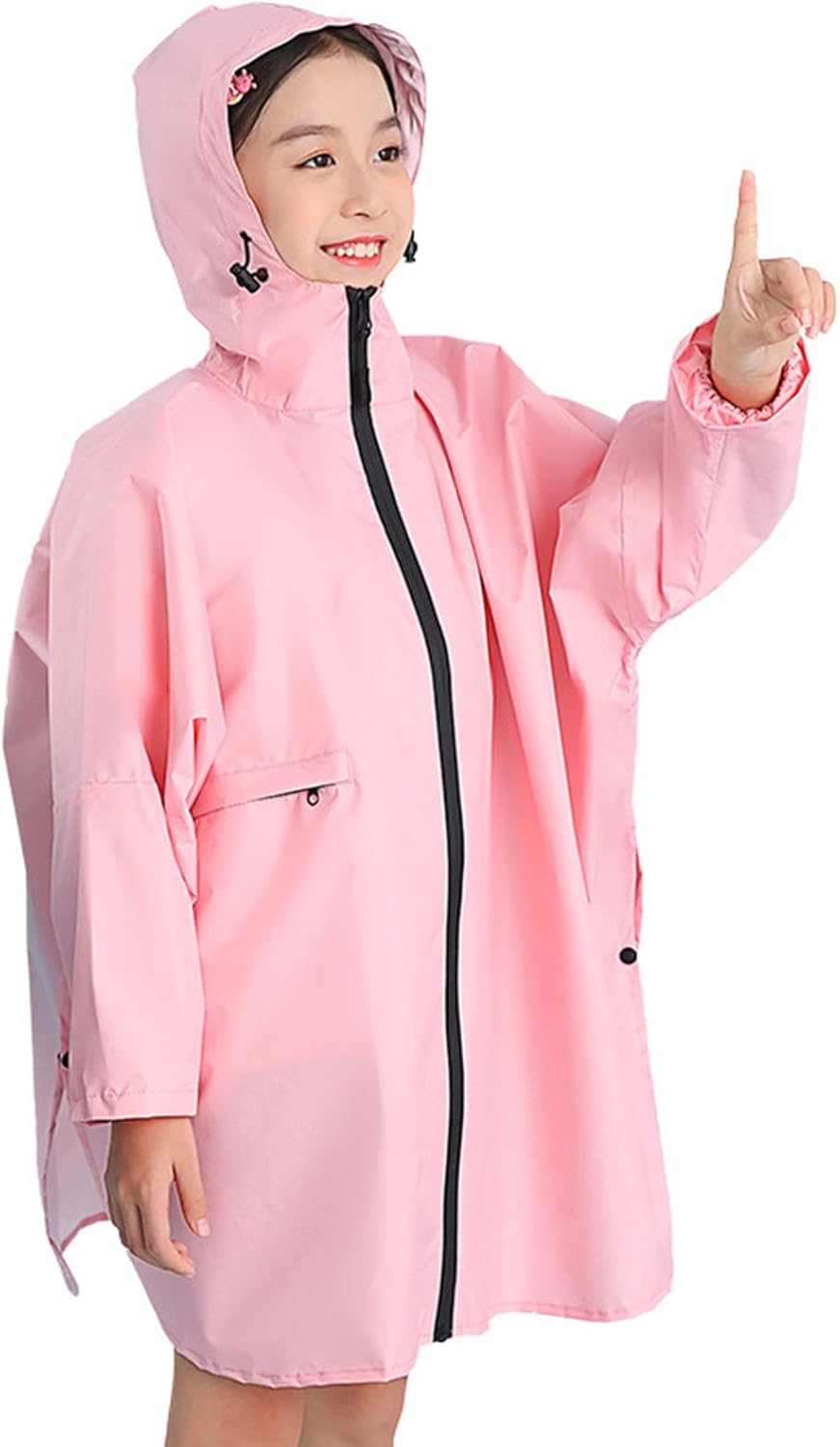 IWIHMIV Waterproof Rain Jacket for Kids - Easy to Use Durable