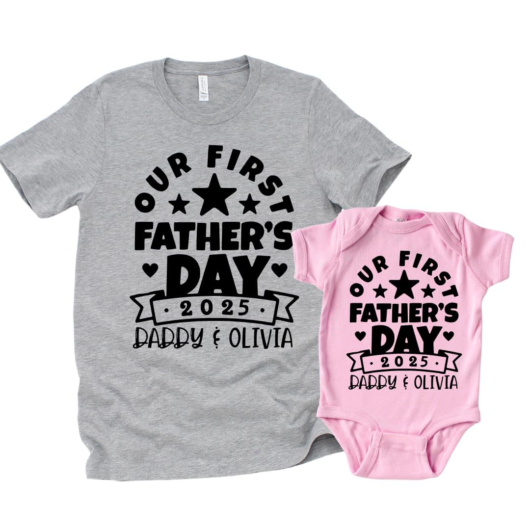 Customized Fathers Day Outfit Baby Bodysuit