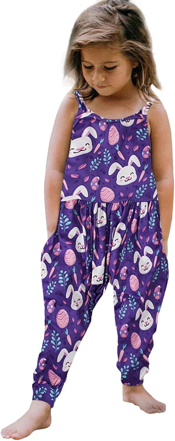 Toddler Girl Easter Jumpsuit
