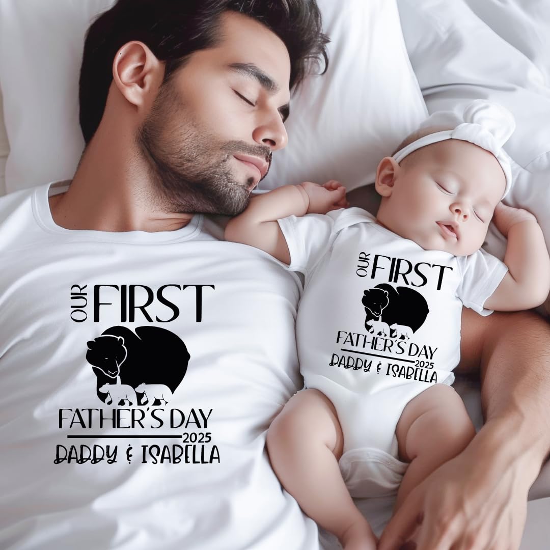 First Fathers Day Shirts for Dad Child