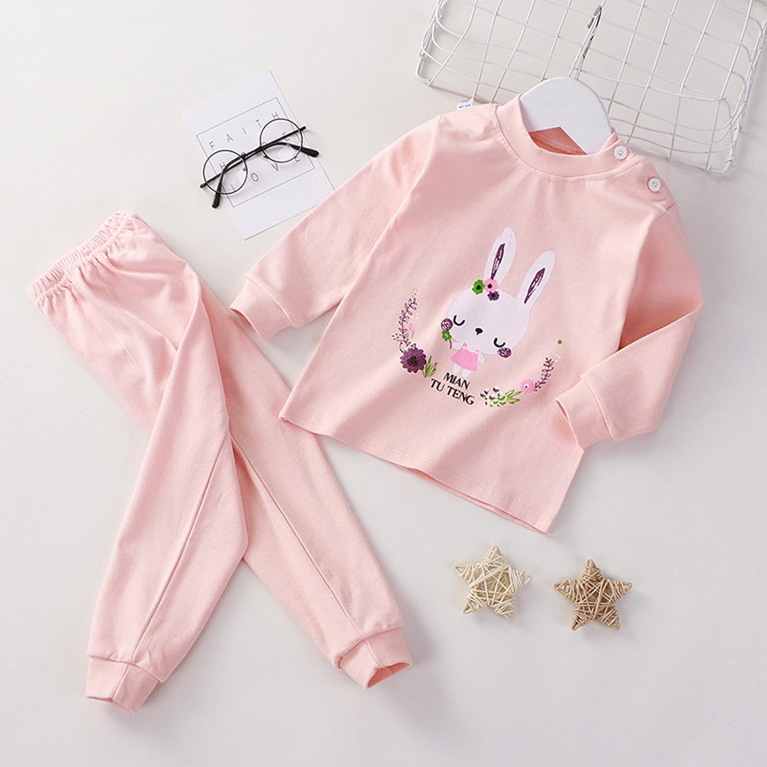 Girls Boys Cartoon Pajama Sets for Toddlers