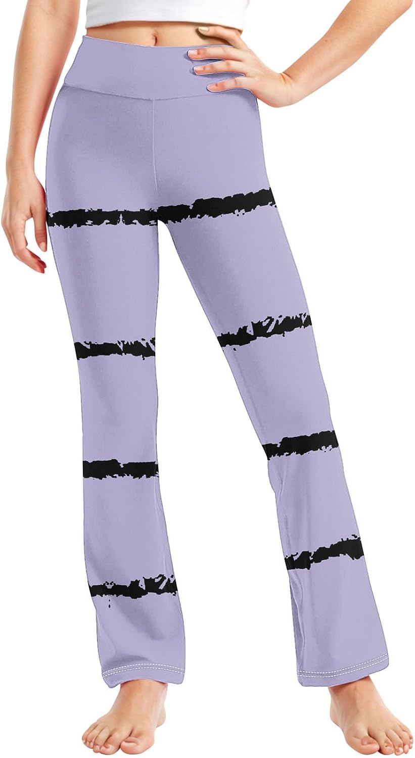 Striped Comfort Yoga Pants for Kids 2-13 High Waisted