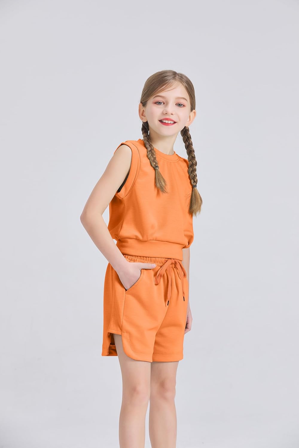 Handfrog Girls 2025 Trendy 2-Piece Set Cute Comfortable Stylish