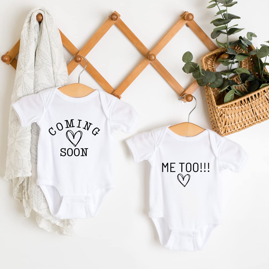 Coming Soon Twin Baby Announcement Onesie