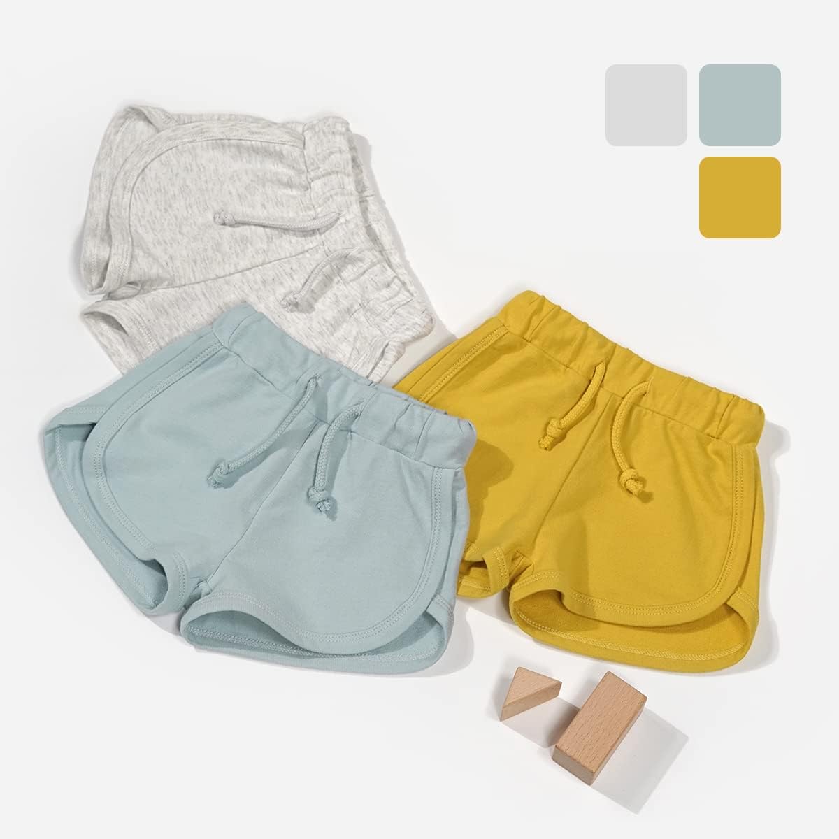 Teach Leanbh Baby athletic shorts 3 pack
