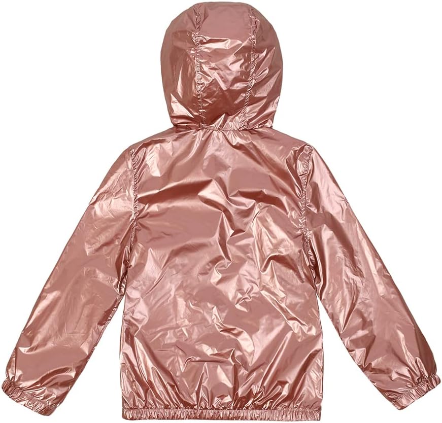 SNOW DREAMS Girls Waterproof Rain Jacket