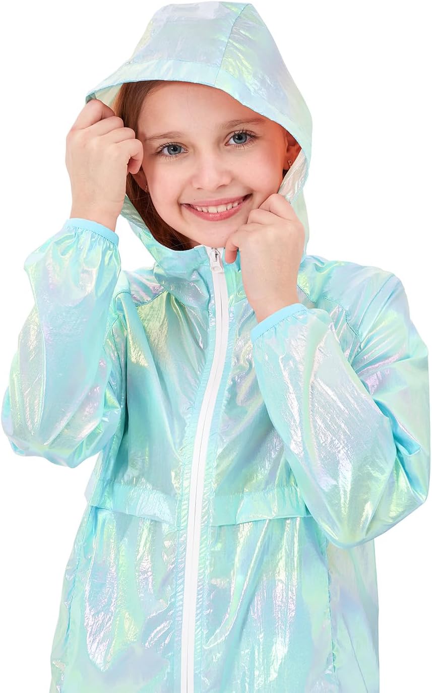 JESKIDS Boys Girls Lightweight Rain Jacket