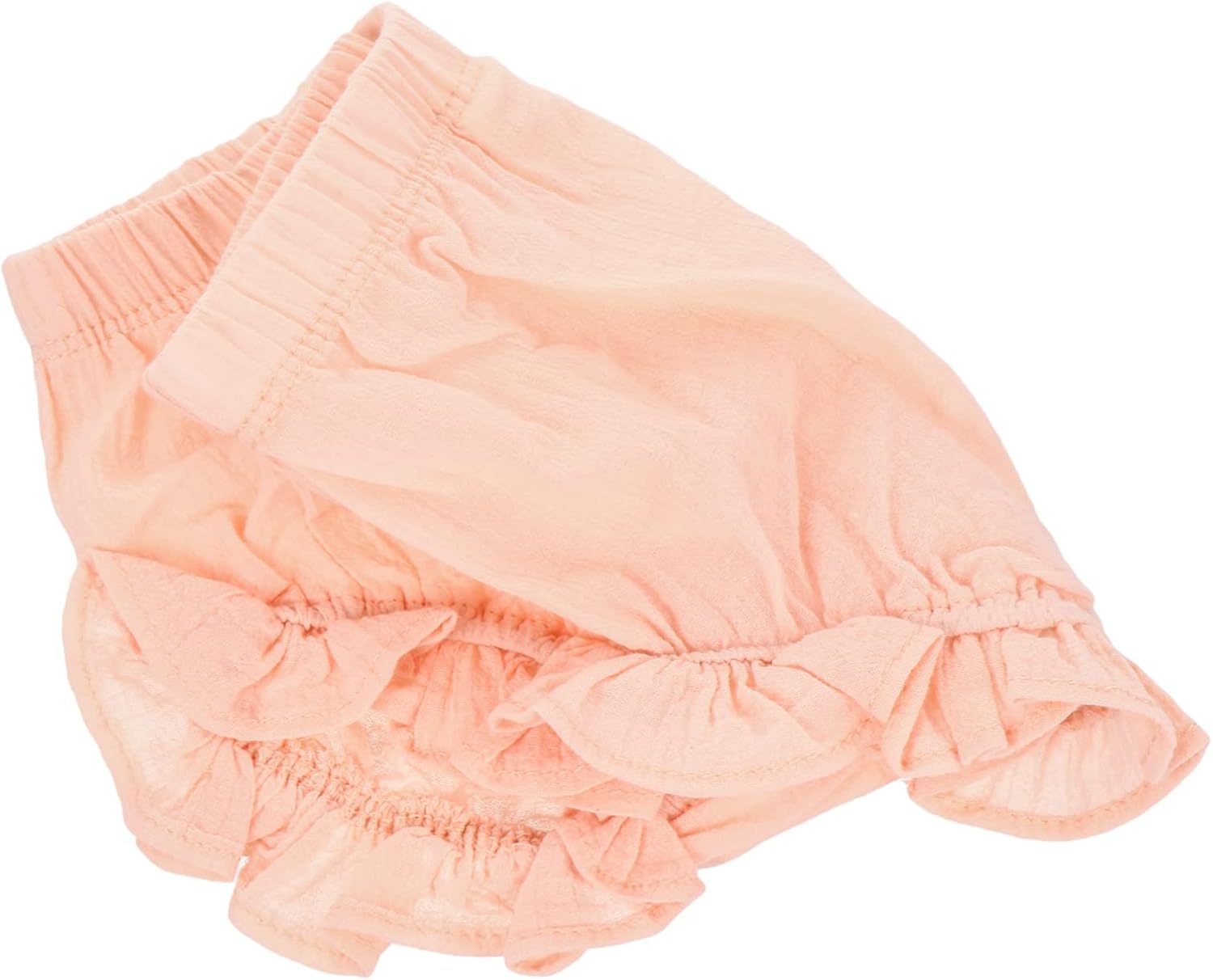 Stylish Solid Cotton Linen Briefs for Baby Girls Pink