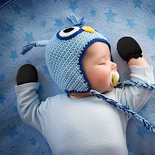 6 Pairs Unisex Baby mittens No Scratch Soft cotton for newborns