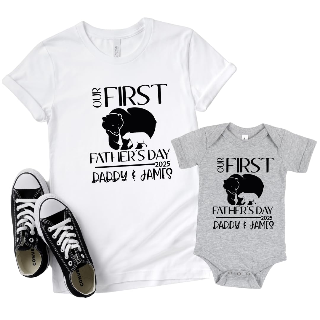 First Fathers Day Shirts for Dad Child