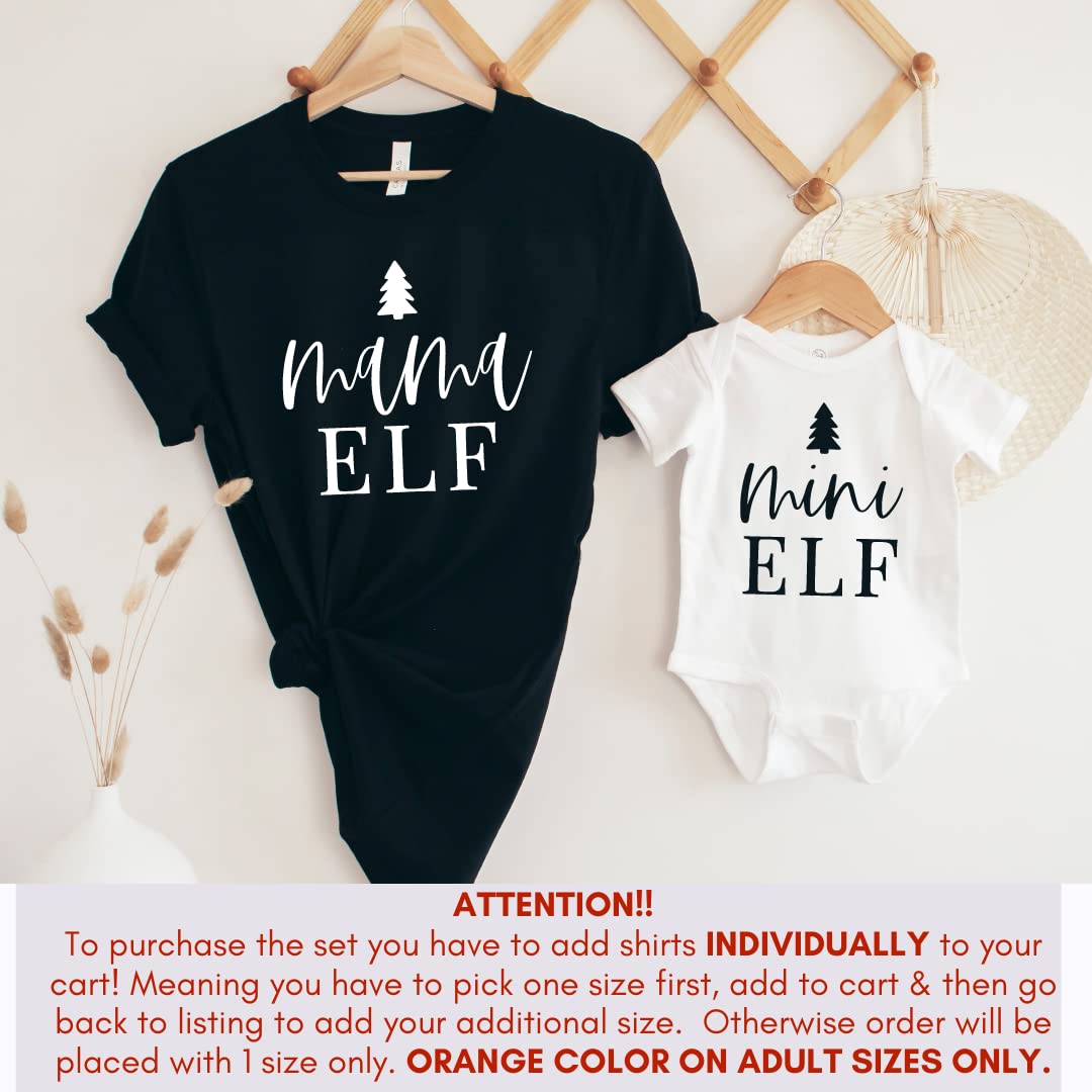 Handmade Christmas Matching Mommy Me Shirts Held in TX USA for 2021