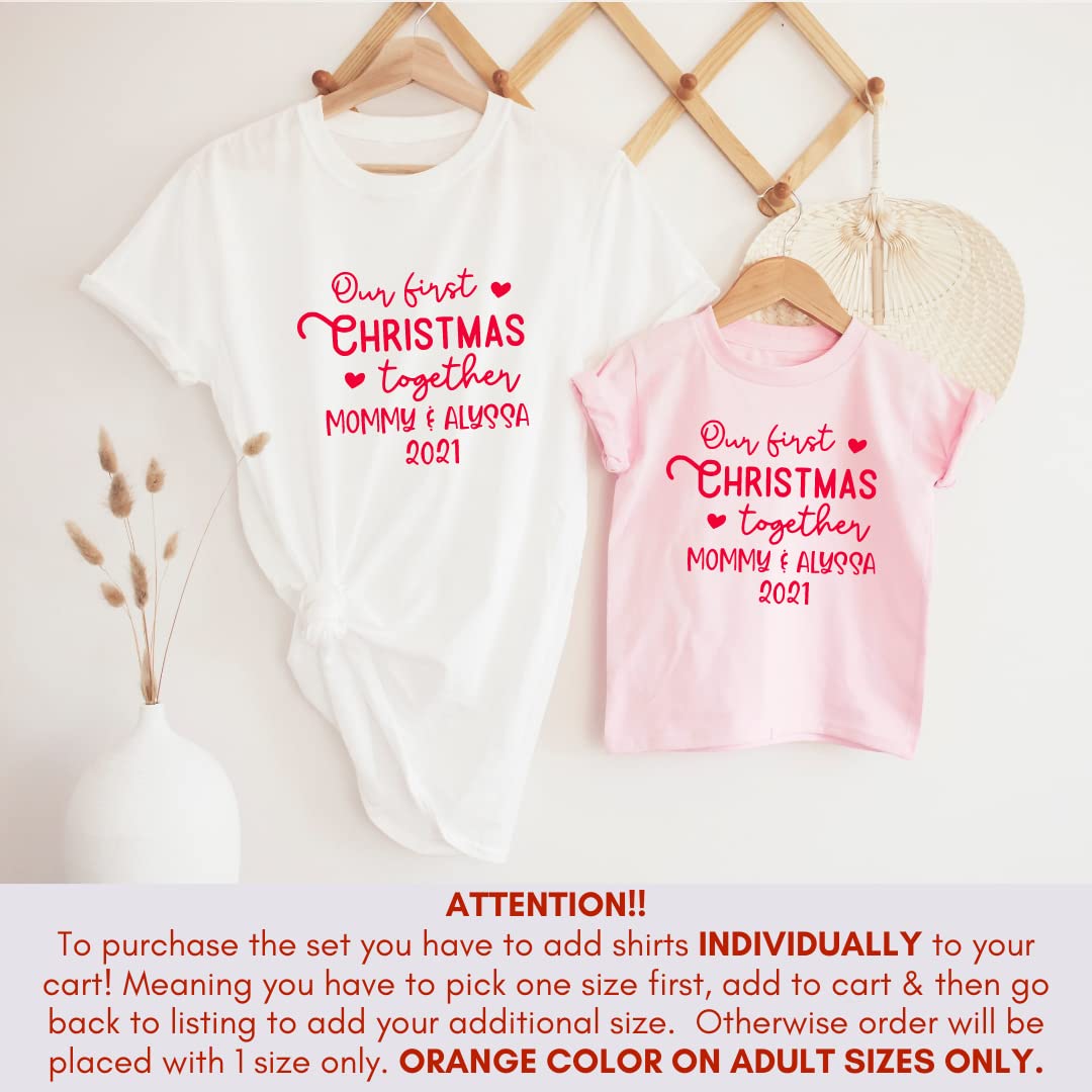 Warm Cozy First Christmas Together Pajamas for Mommy Me